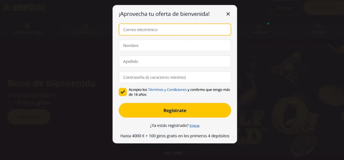 registrarse en Suerte247
